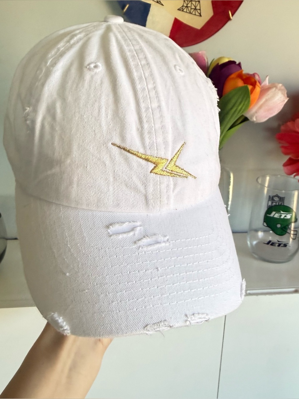 Kbethos  vintage lighting hat distressed